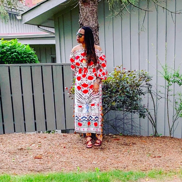 Bohemian Rose Print Maxi in All Sizes - Picture 8 of 8